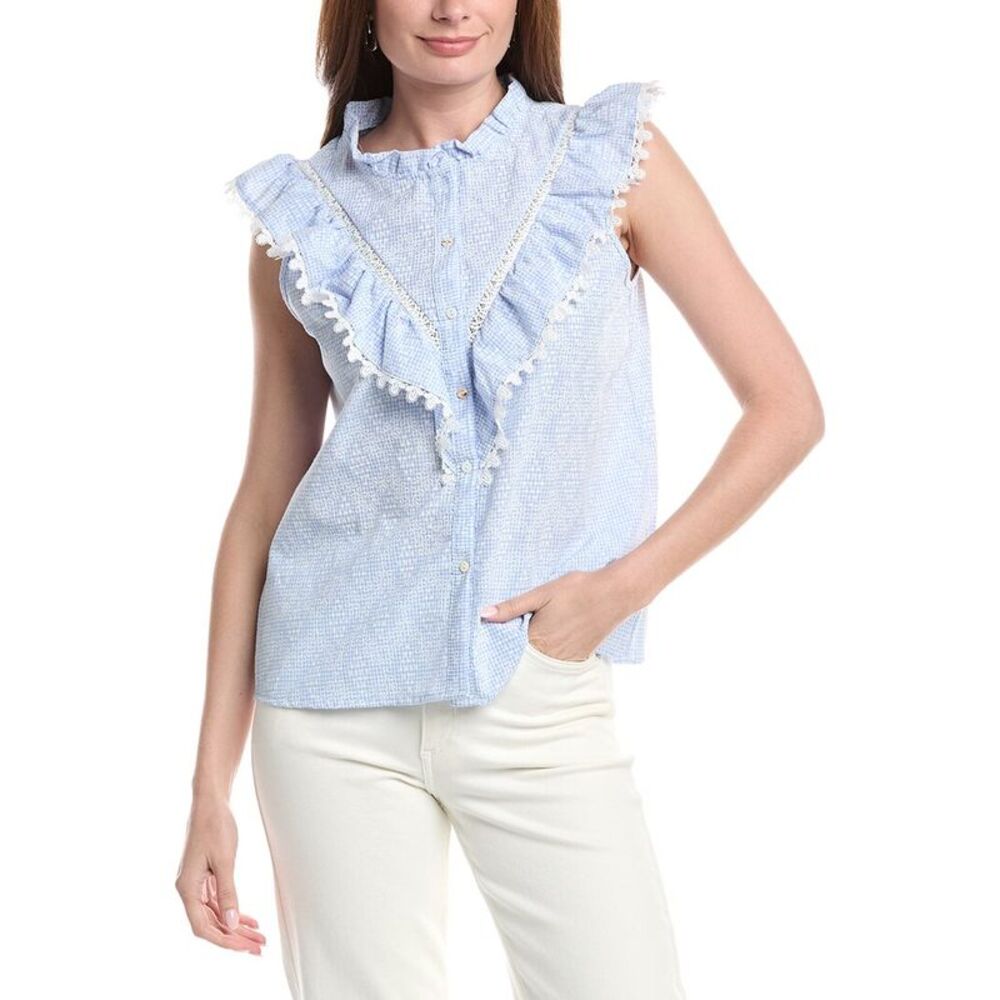 Anna Kay Womens Carley Blouse, Pink